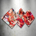Set 4 tablouri decorative, 4MDF46234342, MDF, Imprimat UV, Multicolor