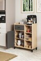Dulap multifunctional, Hanah Home, Pidas, 80x102x40 cm, Stejar Sonomo / Antracit