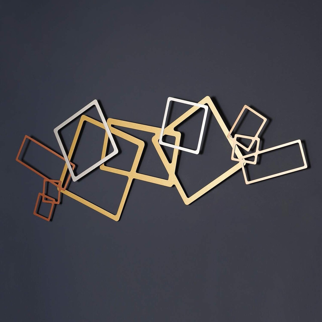 Decoratiune de perete, APT753LAGB, Dimensiuni: 45 x 116 cm, Aur / Argint / Cupru - view 4