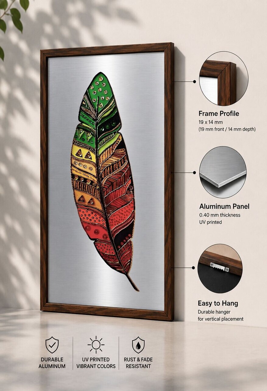Tablou decorativ, Ahsalct-016, Cadru: 100% PVC (Grosime: 2 cm), Multicolor — imaginea 3