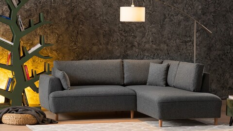 Coltar, balcab home, 825blc1374, lemn de fag, gri inchis