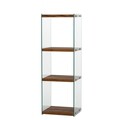Corp biblioteca, Neostill, Aqua 3, 40x120x35 cm, Sticla temperata, Natural