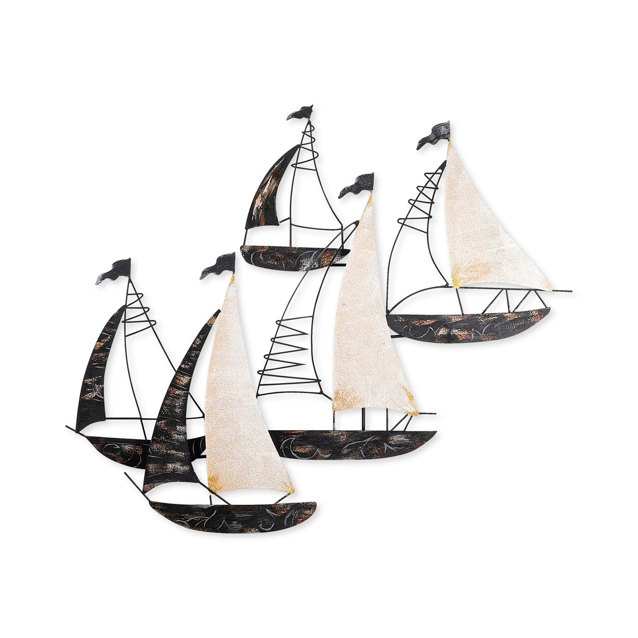 Decoratiune de perete, Kadırga, 90 x 74 x 8 cm, Multicolor - imagine 5