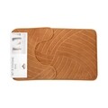 Set 2 covorase de baie, Casa Plastor, Spirals, 45 x 73 cm, 37 x 45 cm, poliester/poliuretan/PVC, maro deschis