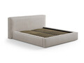 Tablie de pat 180 cm, Micadoni Home, Olivia-206, tesatura boucle, gri deschis