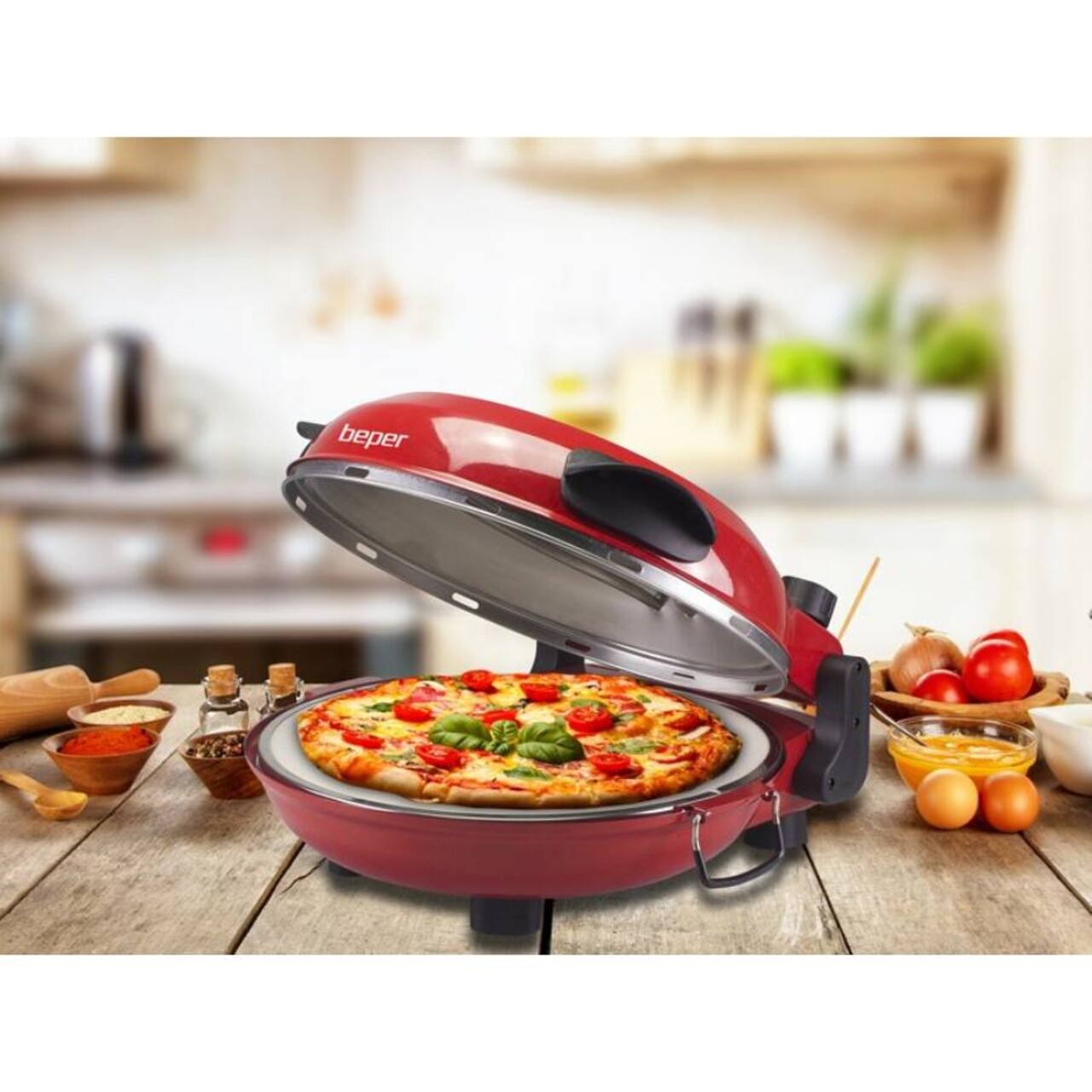 Cuptor Electric Pentru Preparat Pizza, Beper, P101CUD300, 1200 W