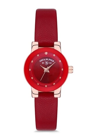 Ceas de mana barbatesc apsv1, aqua di polo, metal/piele, rosu
