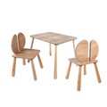 Set masa si scaun pentru copii, Rosewood, BLTYZ-AKTV064-1, Stejar