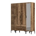 Dulap pentru haine, Hommy Craft, Kumsal PTR, 160x47.5x201.4 cm, PAL, Maro