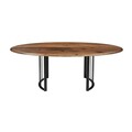 Masuta de cafea, Tuvalle, Tuval 070, 118x42x48.8 cm, Maro / Negru