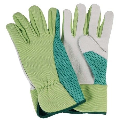 Manusi pentru gradinarit, Verdemax, masura M, piele/bumbac elastic mezoni.ro