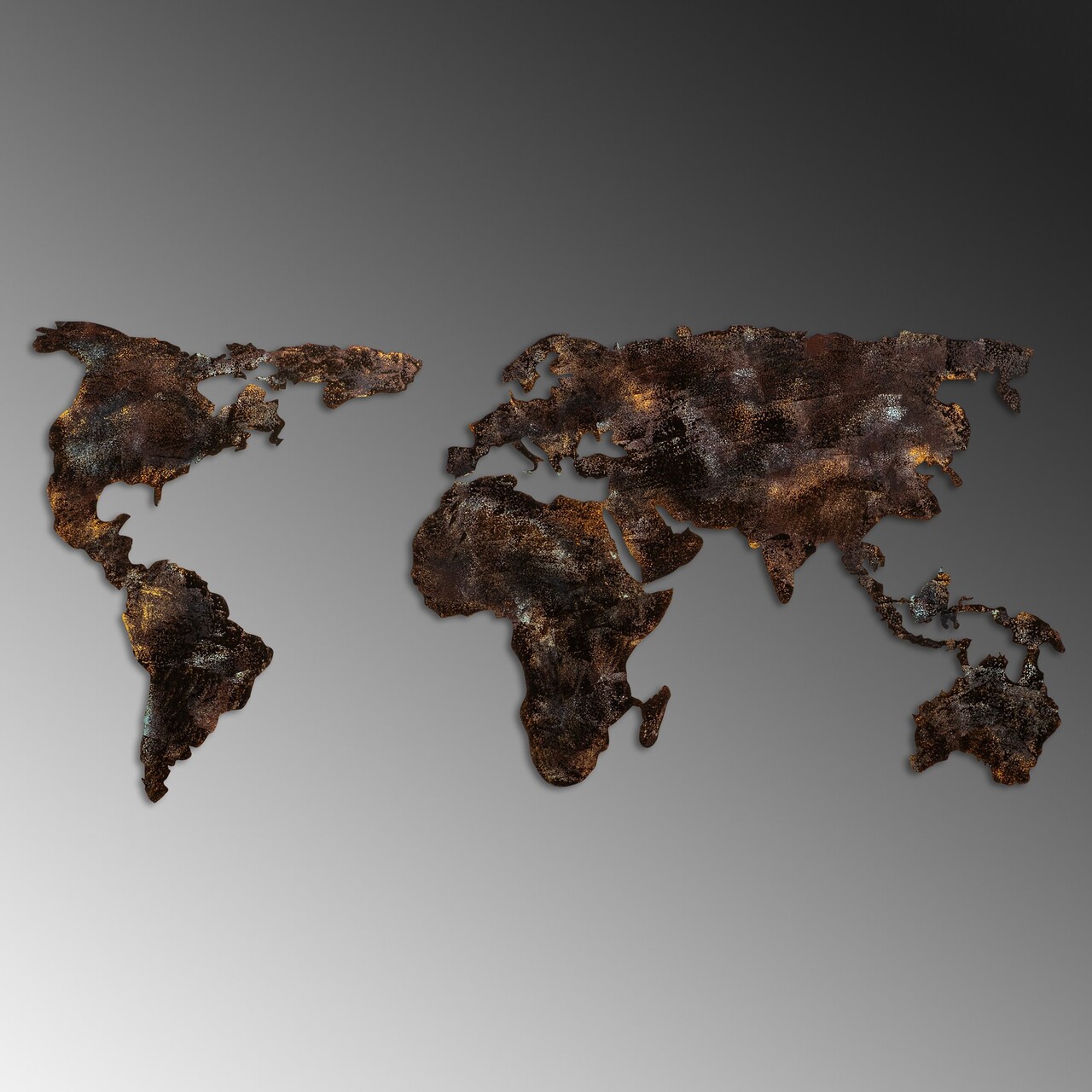 Decoratiune de perete, World Map 25, Lățime: 127 cm Înălțime: 60 cm Adâncime: 1,5 cm, Multicolor - view 4