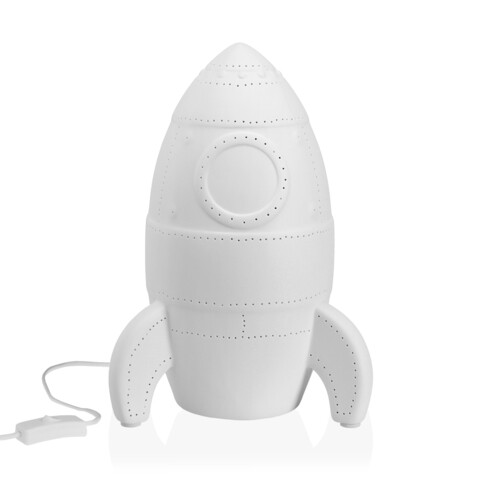 Lampa de masa Rocket, Versa, 1 x E14, 20×28.5 cm, portelan mezoni.ro imagine 2022 by aka-home.ro