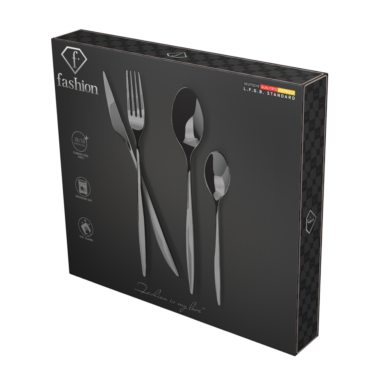 Set tacamuri pentru 6 persoane, 24 piese, Fashion TV, inox, argintiu - view 11