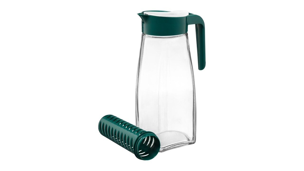 Carafa Cu Infuzor Fiesta, Ambition, Sticla, 1.5 L, Verde Smarald