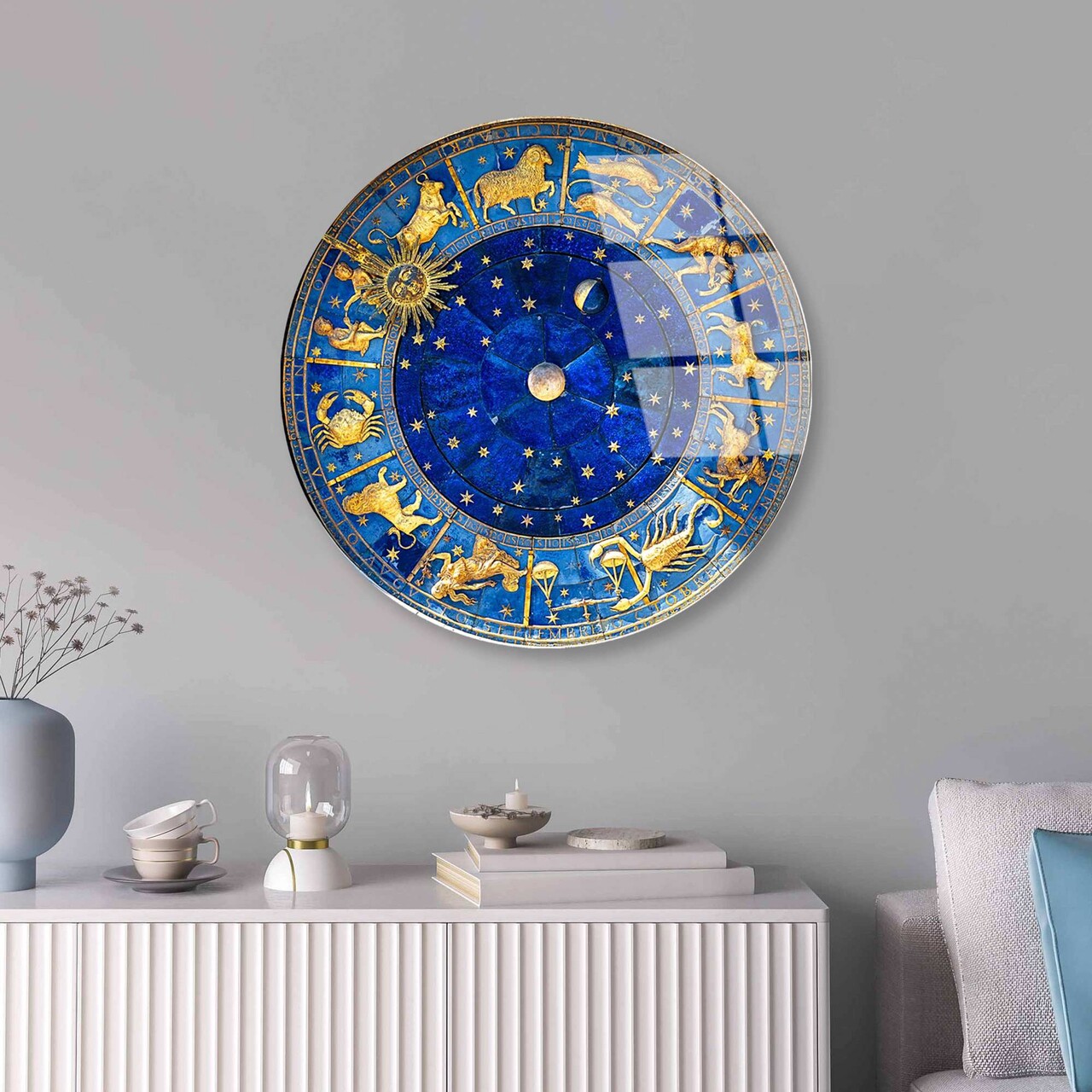 Tablou decorativ, UV-1124, Diametru: 60 cm, Multicolor - view 2