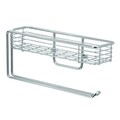 Polita depozitare condimente cu suport pentru rola servetele Lineo, iDesign, 30.5x16.5x61 cm