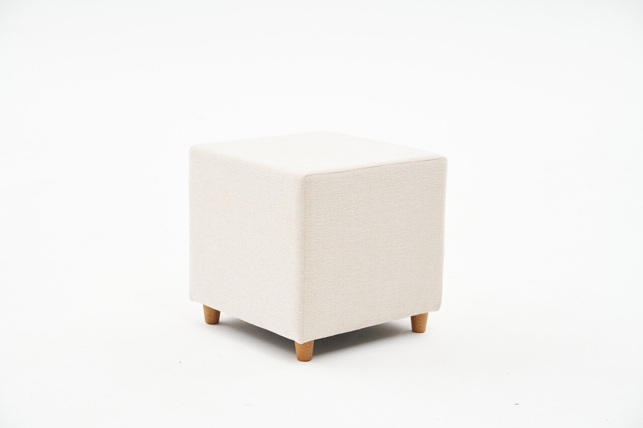 Taburet, Atelier del Sofa, 825BLC2395, Lemn, Crem - view 2