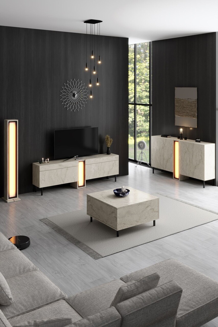 Lampadar, Hanah Home, Nova, 19.2x141x17 cm, Travertin - view 4