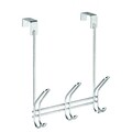 Cuier pentru usa Classico, iDesign, 3 agatatori, 21x12.5x32 cm, otel