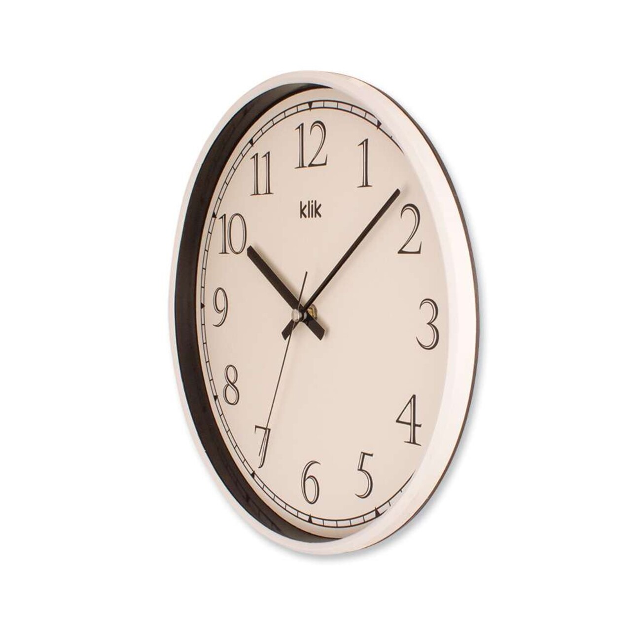 Ceas de perete decorativ, Slim, Dimensiune: 30,5 x 30,5 cm, Alb - view 3