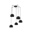 Lustra ELTAP, Canonus, 59x59x110 cm, 5xE27, 15W, otel, negru