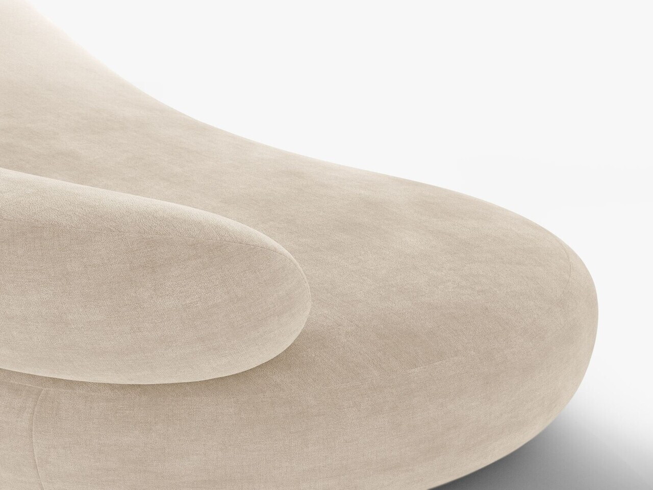 Fotoliu, Aura, Micadoni Home, 84x91x73 cm, tesatura Chenille, bej deschis — imaginea 8