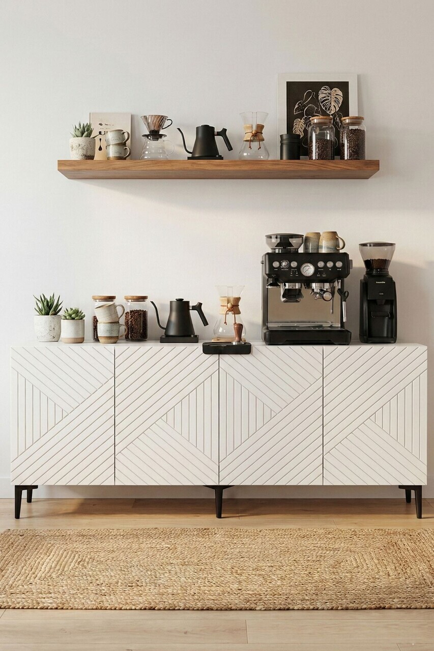 Consola, Hanah Home, Ferrro 180, 180x75x32 cm, Alb — imaginea 2