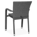 Scaun, Horeca, L.56 l.59/43 H.83 cm, aluminiu, gri