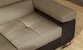 Coltar extensibil stanga 4 locuri, ELTAP, Anton, 272x203x85 cm, lemn/poliester, maro/maro inchis