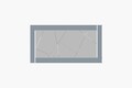 Oglinda decorativa, Siam, Pierre, 60x120x2.2 cm, MDF , Fume / Alb