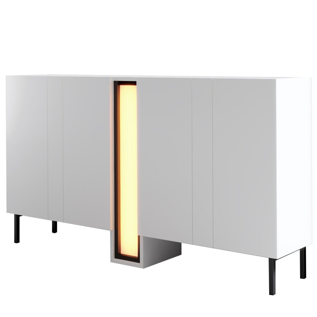 Consola, Hanah Home, Nova, 155x85x32 cm, Alb - view 5