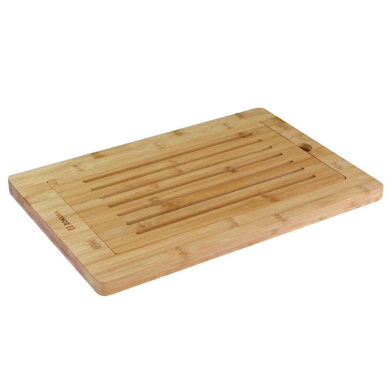 Tocator pentru paine bambus 40 x 28 cm Grosime 2 cm - Zokura