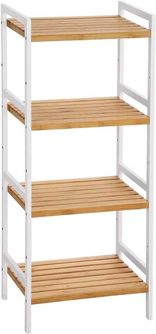 Raft de depozitare multifunctional Songmics, 45x31.5x111 cm, bambus, natural