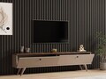 Comoda TV, Hanah Home, Paris, 160x40x25 cm, Nuc / Cașmir