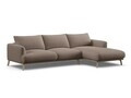 Coltar dreapta 4 locuri, Naomi, Micadoni Home, 285x170x75 cm, tesatura structurata, cappuccino