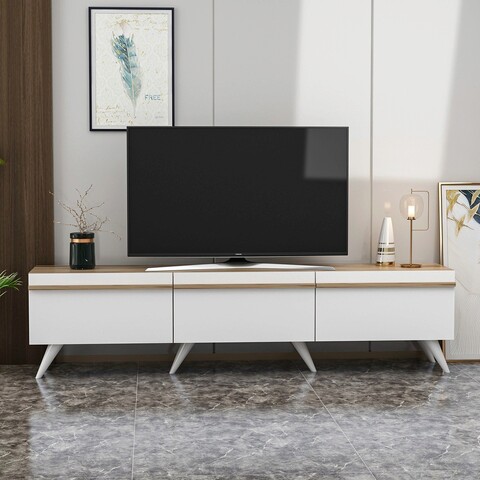 Comoda TV, Inarch, Valentina, 180x42x35 cm, Alb Inarch