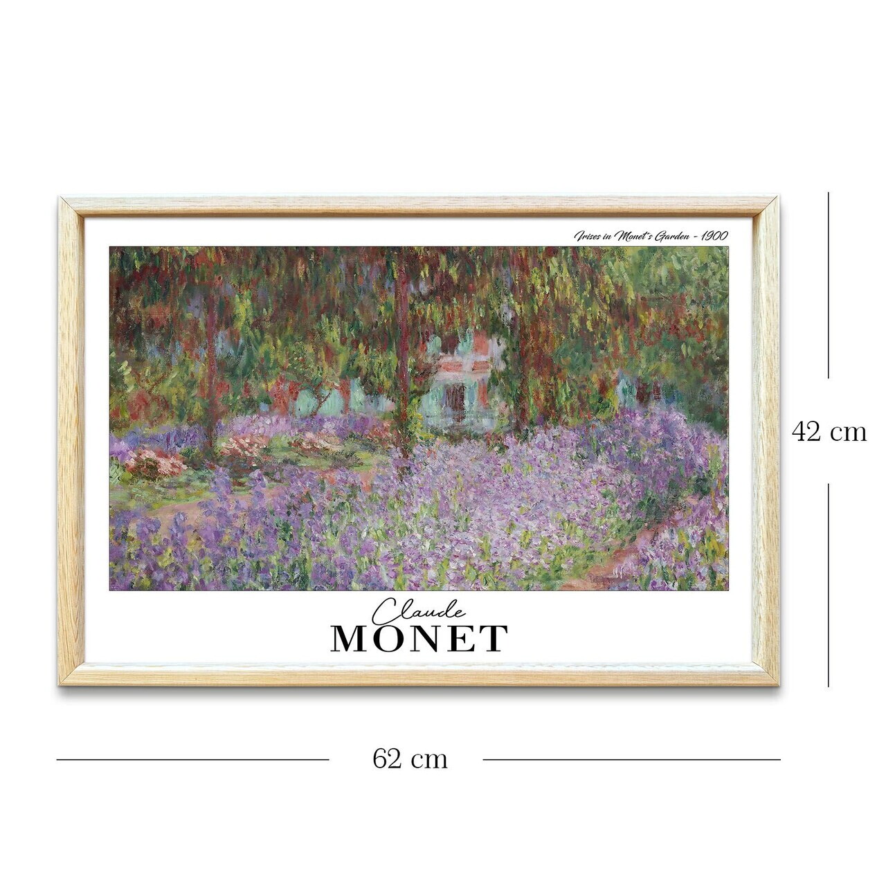 Tablou decorativ, 4262AHSMONET-007, Lemn masiv, Fundal: 100% MDF (Grosime: 2,7 mm), Multicolor - view 5
