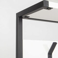 Cuier de perete, Decortie, Nomad Portmanto, 78x182x30 cm, Alb/Negru