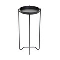 Suport pentru ghiveci Roh, Homla, 25.5x58 cm, metal, negru