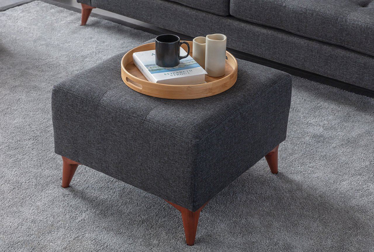 Bancheta, Atelier del Sofa, 752EST1901, Frame: 70% HORNBEAM/30% MELAMINE COATED CHIPBOARD, Antracit