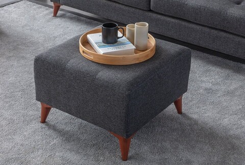 Bancheta, Atelier del Sofa, 752EST1901, Frame: 70% HORNBEAM/30% MELAMINE COATED CHIPBOARD, Antracit