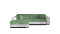 Coltar extensibil stanga 4 locuri, ELTAP, Sorento, 296x194x78 cm, lemn/poliester, verde/alb
