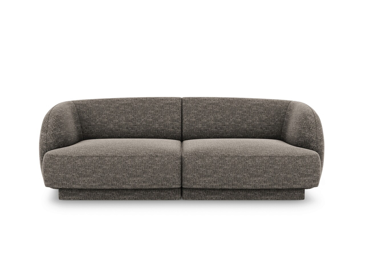 Canapea 2 locuri, Miley, Micadoni Home, BL, 184x85x74 cm, poliester chenille, gri - 1 | YEO