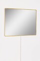 Oglinda cu Iluminare Led, Mirrorland, Rectangular, Oglindă indestructibilă cu obturator, Galben