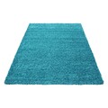 Covor Shaggy Louis, Decorino, 60x110 cm, polipropilena, turcoaz