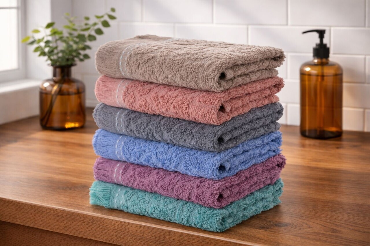Set prosoape L'essentiel Maison Textured Asorti Bumbac Multicolor