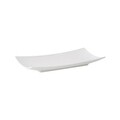 Platou ingust pentru servire Salsa, Ambition, 26.5 x 12.5 cm, portelan, alb