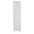 Dulap de depozitare cu incuietoare, Shelvoria, Js1009, 41x185x40 cm, Otel, Gri deschis