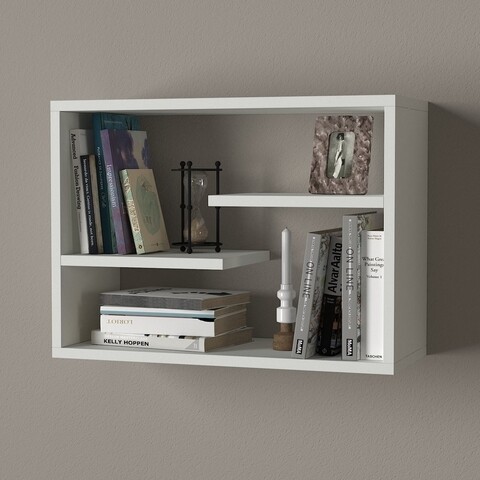 Raft pentru perete tino, tera home, 60x19.5x44 cm, alb